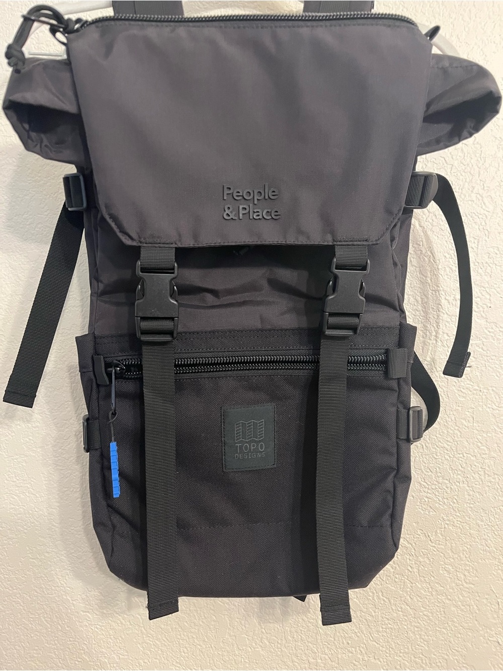 Topo Designs Black Roll-Top Backpack - Picture 3 of 9